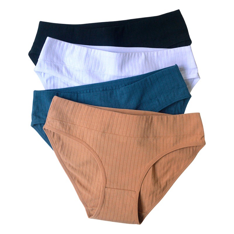 Dropshipping, envío gratis, ropa interior para mujer, algodón puro, talla grande, cintura media, calzoncillos para mujer, ropa interior transfronteriza de algodón puro para mujer, venta al por mayor