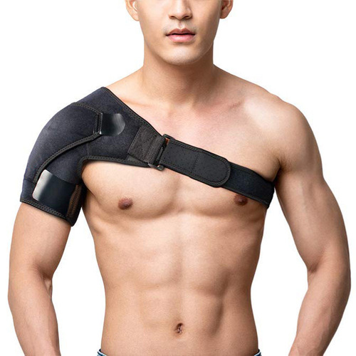 Adult sports shoulder and neck gaiter with adjustable pressure straps, single-shoulder basketball shoulder support to prevent injuries, wholesale