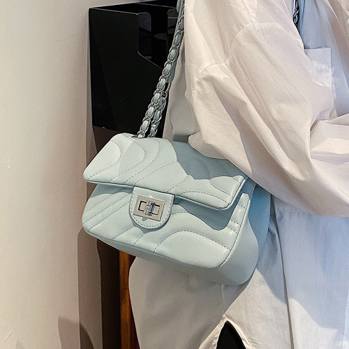 Summer small bag for women 2024 new trendy versatile chain crossbody bag high-end fashion single shoulder small square bag