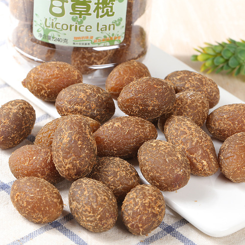 Hong Kong Golden Crown Ai Lai Ke Preserved Plums with Bamboo Salt, Yellow Peel, Eight Immortals Pills in Canned Honey Flavor, Dehydrated Fruits, Candied Fruits, and Snacks