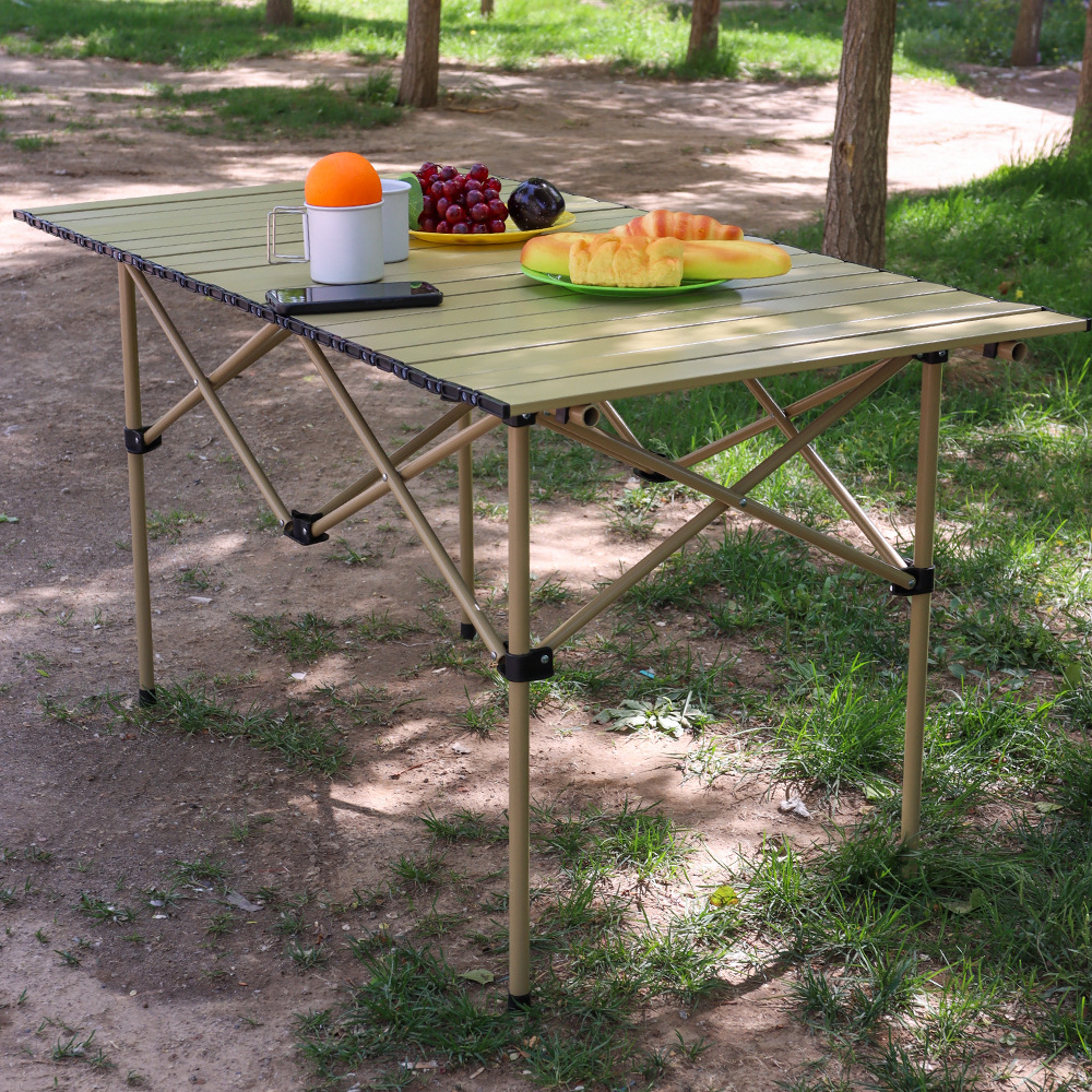 2023新款户外折叠桌子蛋卷桌露营野餐用品野餐桌椅便携式桌子装备