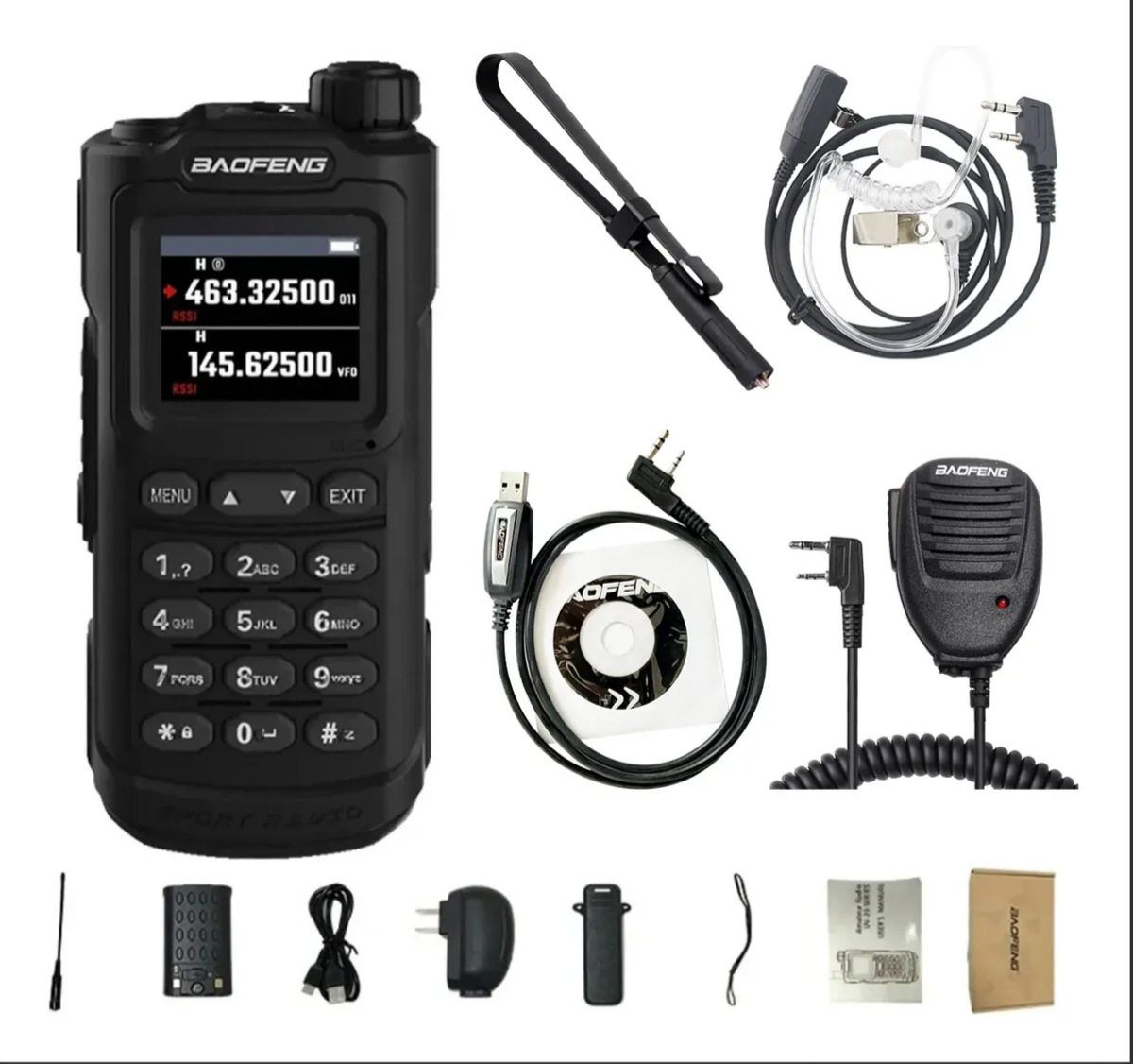 Radio Walkie-Talkie Portátil UV-20L Impermeable, Alta Potencia para Exteriores