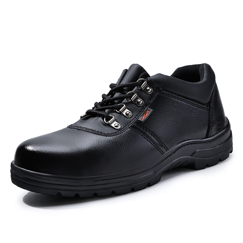 Nuevos zapatos de protección laboral de alta temperatura anti-golpe anti-perforación de cabeza de acero anti-desgaste zapatos de trabajo de cuero de vaca