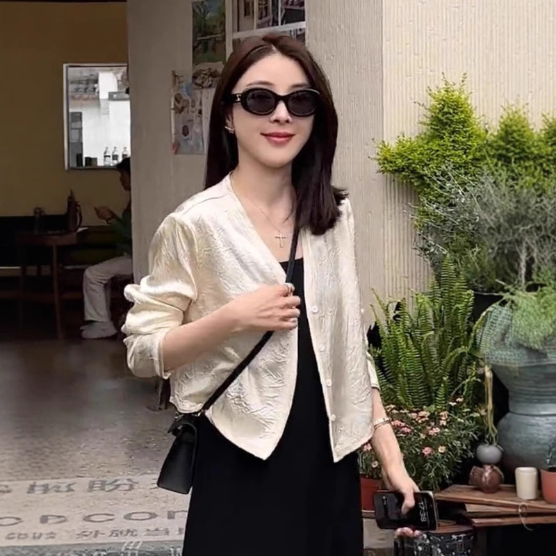 Thin Sun Protection Clothing Women's Summer Outer Cardigan New 2024 Short Shawl Small Sun Protection Coat Top