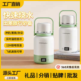 荣事.达代发不锈钢电热烧水杯便携式户外大容量宿舍办公烧水壶恒