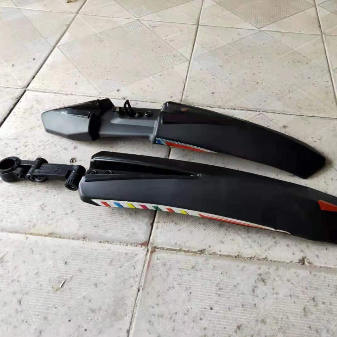 Guardabarros para bicicleta de montaña de 26 pulgadas, guardabarros delantero y trasero reflectante para ciclismo