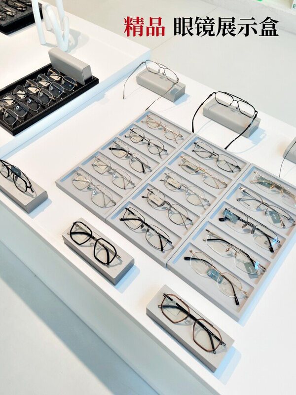 Painted Glass Display Box for Eyeglasses, Sunglasses Display Box, Eyewear Store Island Decoration, Nearsighted Sunglasses Background Tray Painted Glass Display Box for Eyeglasses, Sunglasses Display Box, Eyewear Store Island Decoration, Nearsighted Sunglasses Background Tray