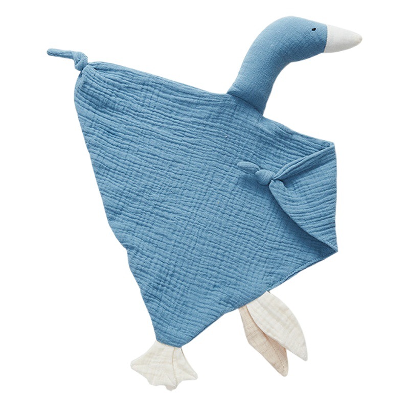 Baby Gauze Ambulance Cartoon Big Goose Baby Sleeping Doll Doll Packing Handkerchief Packing Toy Cross-Border