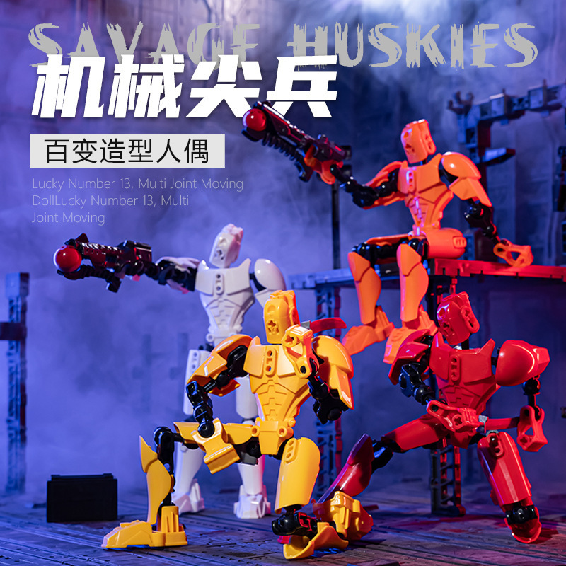 New Multi-Jointed Super Movable Mechanical Doll Lucky Decompression 13 Doll Figure Wholesale 3D Printing Power Toy New Multi-Jointed Super Movable Mechanical Doll Lucky Decompression 13 Doll Figure Wholesale 3D Printing Power Toy