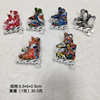 Small skates, toy, board game for finger with accessories, set, suitable for import, finger game