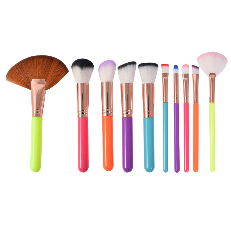 黛歐10支化妝刷套遮瑕彩妝工具 遮瑕刷眼影刷美妝工具