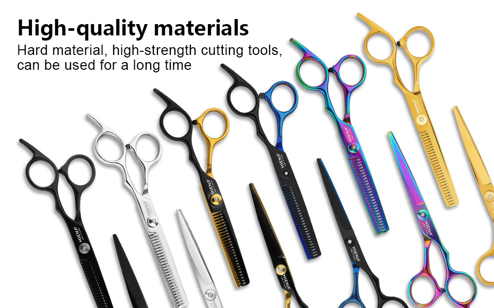 HIENA Cross-border Export Professional Set For Cutting Bangs, Thinning Scissors, And Hairdressing Scissors_voghion.com