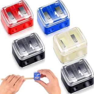 TAIHAO tattoo eyebrow pencil sharpener eyeliner eyebrow pencil cutting size double hole roll pen work eyebrow pencil Planer makeup pencil sharpener