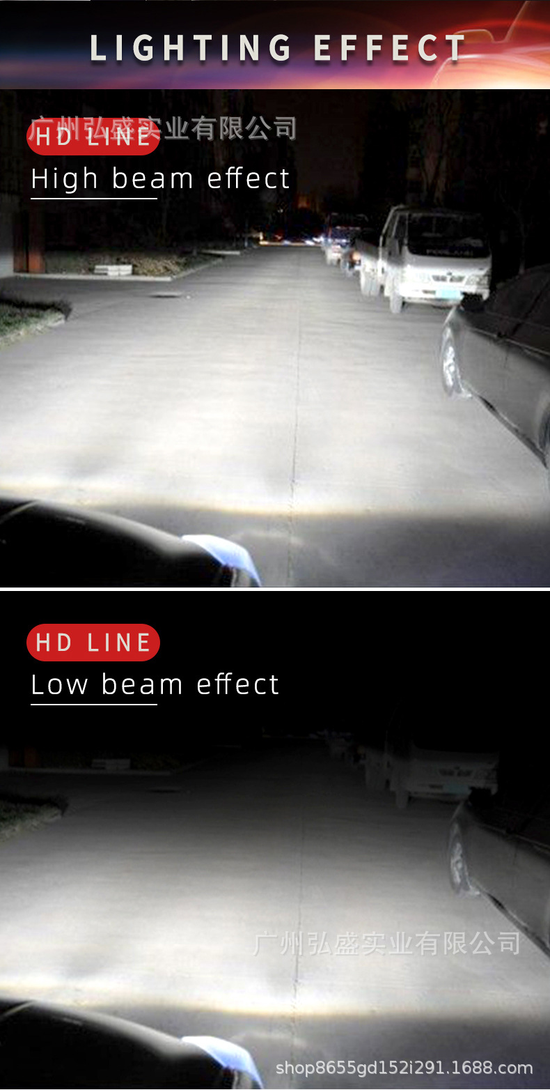 Tcyato Eight-Sided Car Led Headlights 8-Sided 10-Sided 12-Sided 16-Sided 20-Sided Illuminated Led Car Front Headlights