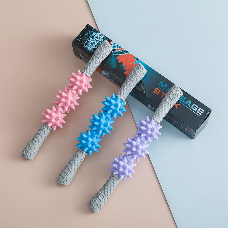 Булава Спортивные ролики Йога зубчатые колеса фасции палочки для расслабления мышц всего тела