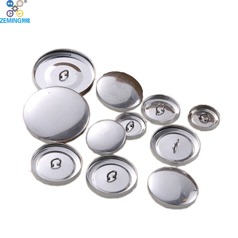 厂家批发圆形平倒角布包扣 沙发床头椅子家具有脚拉扣 手工纽扣胚