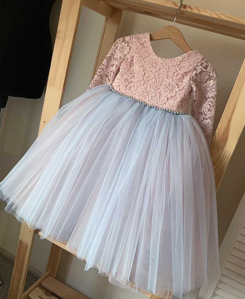 Festliches Prinzessinnenkleid Für Mädchen Mit Langarm_voghion.com