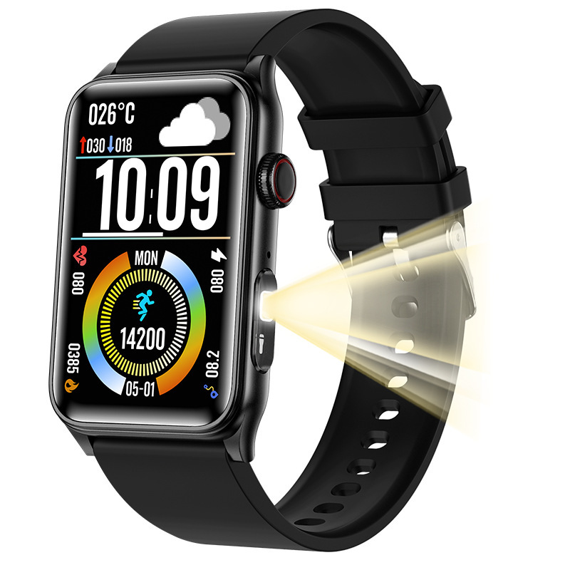 Smartwatch G50 Premium Selection Flashlight Bluetooth Calling Blood Sugar Heart Rate Blood Pressure Blood Oxygen Sleep Alarm_voghion.com