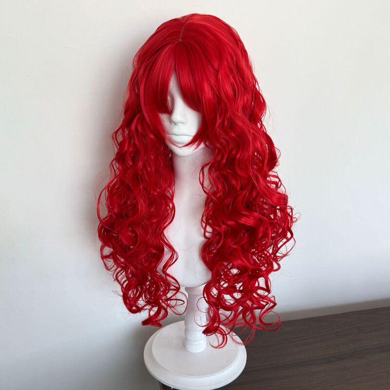【Redberry Bubble Curl】Long Curly Red Hair Wig, Matte Finish, Enhances Complexion, Full Head Cosplay Wig 【Redberry Bubble Curl】Long Curly Red Hair Wig, Matte Finish, Enhances Complexion, Full Head Cosplay Wig