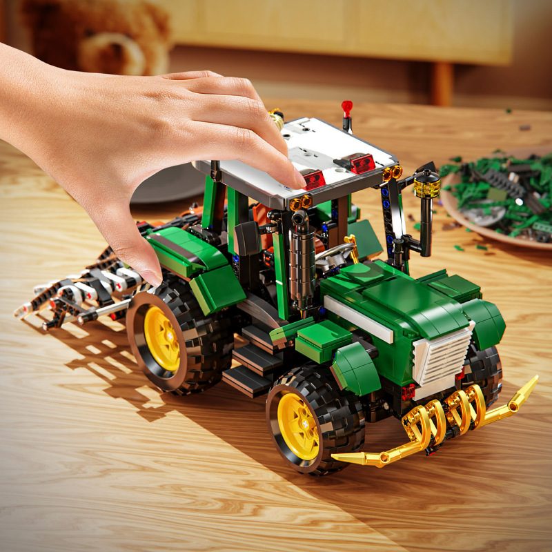 Bloques de construcción Gaomith T3143 - 4 tractor de ruedas cosechadora ensamblaje modelo de educación científica juguetes para niños regalos
