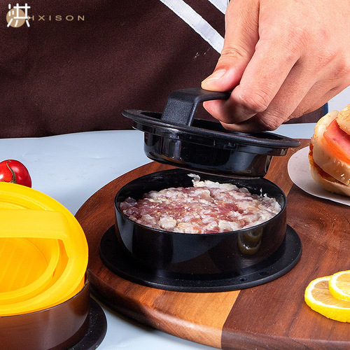Cross-border plastic burger multifunctional meat press round meat patty kitchen gadgets meat patty and rice ball making mold