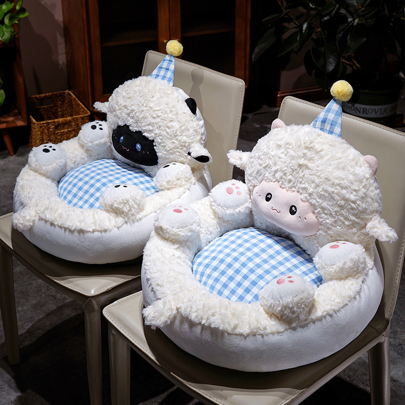 Sofá perezoso tatami caricatura cordero asiento casero ventana flotante dormitorio asiento para niños en un muelle