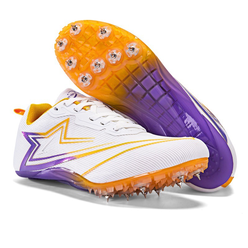 Zapatillas de Atletismo con Clavos de Superfibra y PU Ligero Con Amortiguación para Deportes