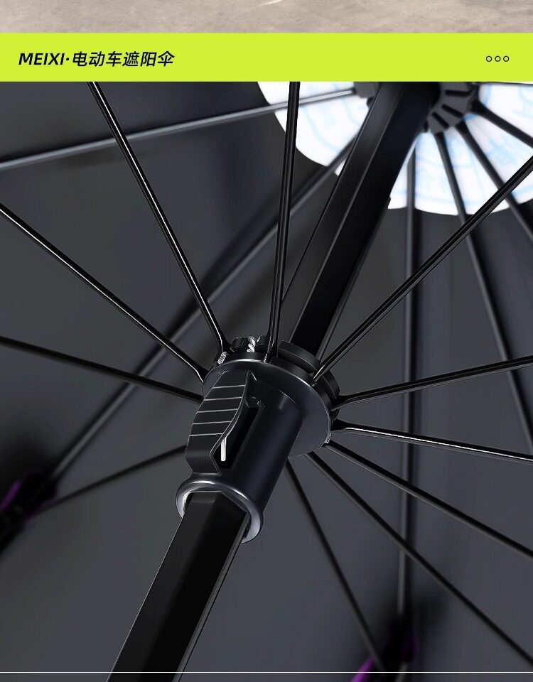 Electric Scooter Umbrella Canopy 2026 New Model Foldable Detachable Sunshade Umbrella for Motorcycles Rainproof