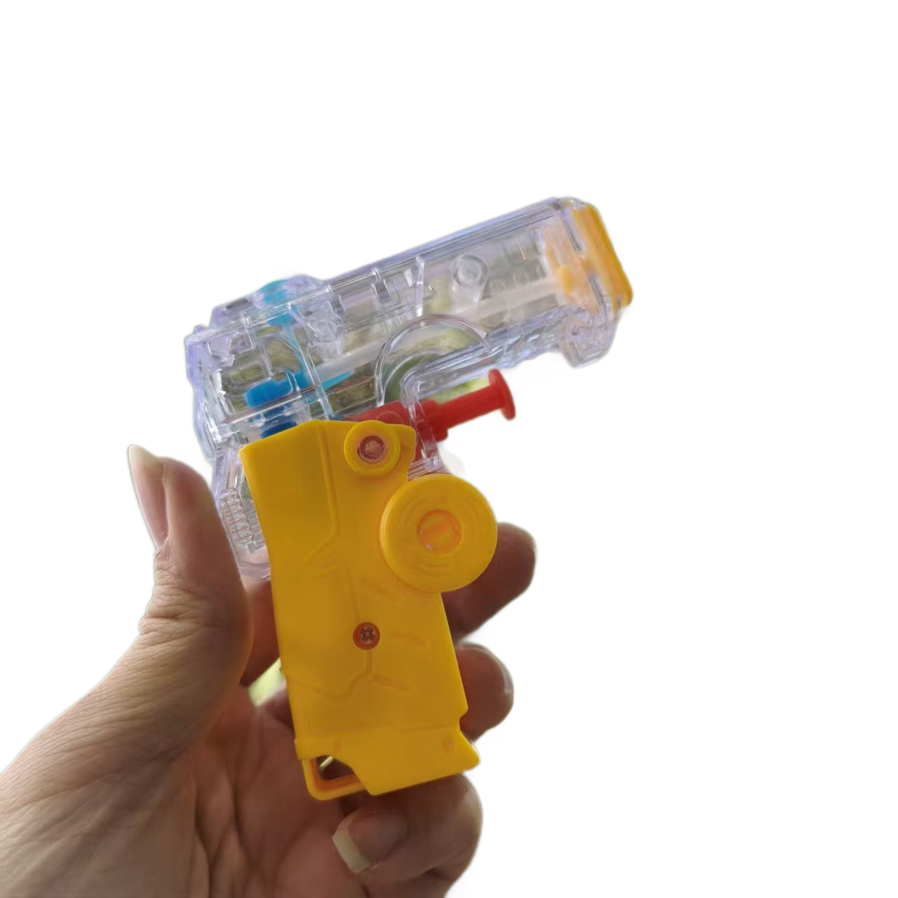 Mini jardín de infantes pistolas de agua para niños verano transparente jugando en la playa de agua juguetes de agua tienda de regalos de venta caliente
