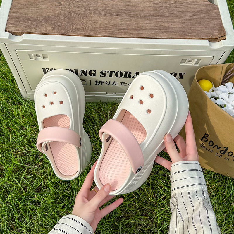 2025 New Style Platform Sole Eva Integrated Clogs Princess Girl Style Non-Slip Height-Increasing Leg-Lengthening Outdoor Soft Sole Shoes 2025 New Style Platform Sole Eva Integrated Clogs Princess Girl Style Non-Slip Height-Increasing Leg-Lengthening Outdoor Soft Sole Shoes