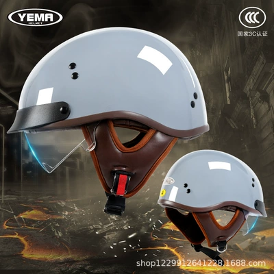 Motosiklet kaskı (dəbilqə) – Mustang Motorcycle Helmet for Men and - and-gray