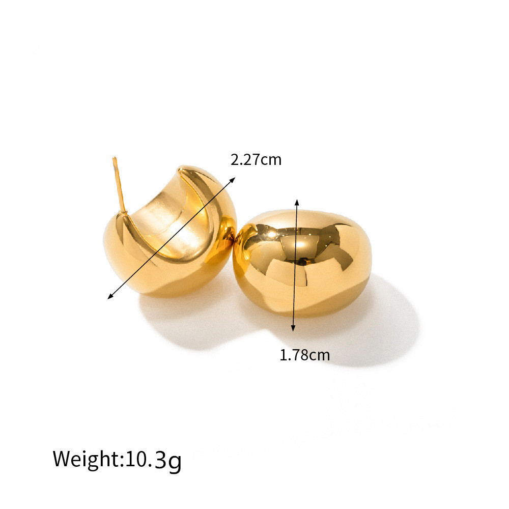 13g Weight Zircon Inlay Material Earrings, Necklace Classification 1 Pair Quantity Daily Occasion Stainless Steel Material Water Droplets Pattern Women's Gender Plating, Inlay Design Simple Style Style Simple Style Water Droplets Stainless Steel Plating Inlay Zircon Earrings Necklace 7