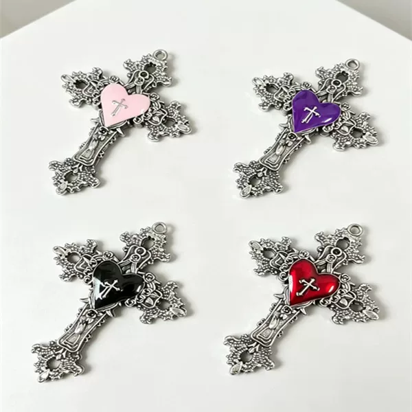 European and American New Products: Gothic Cross Necklace, Gothic Vampire Punk Rock Trendy Personalized Jewelry