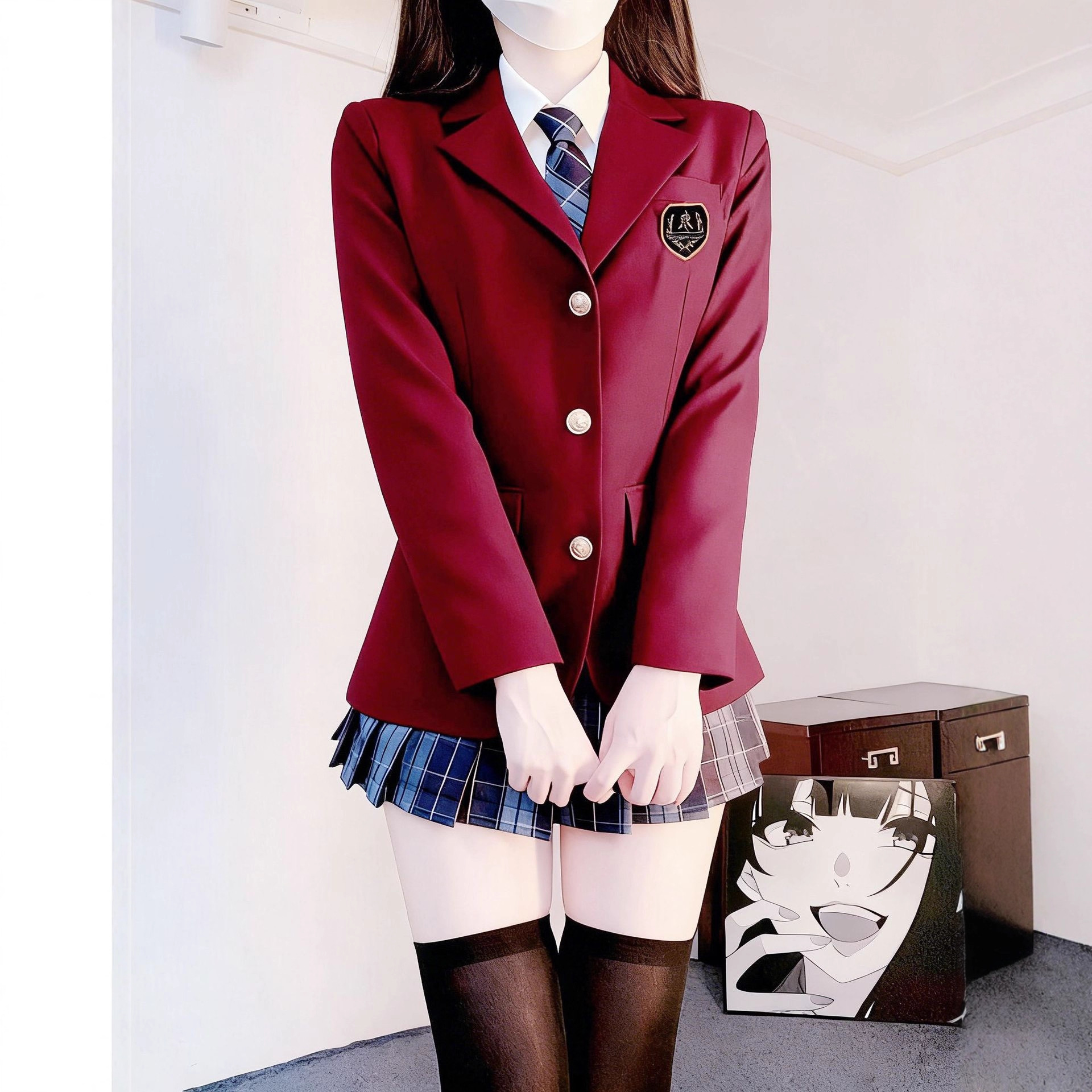 2025 Waist-Cinching Three-Button Suit Original Jk Uniform Preppy Style School Style Suit Jacket Women's Top