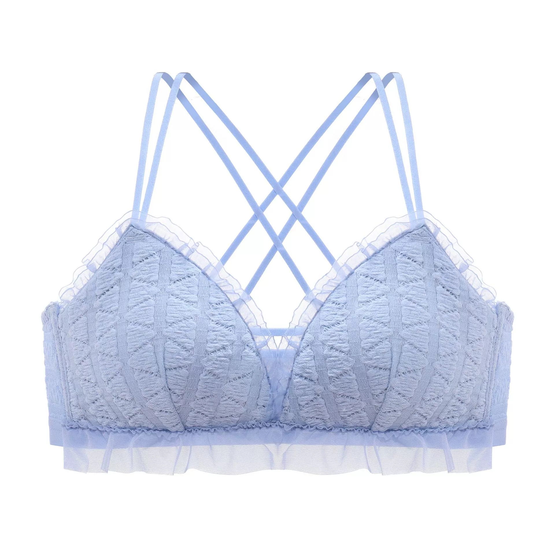 Бюстье/бюстье без шнуров lace Wireless Bralette (подростковая девушка), японский стиль с оборкой, размеры 32/70–38/85 AB