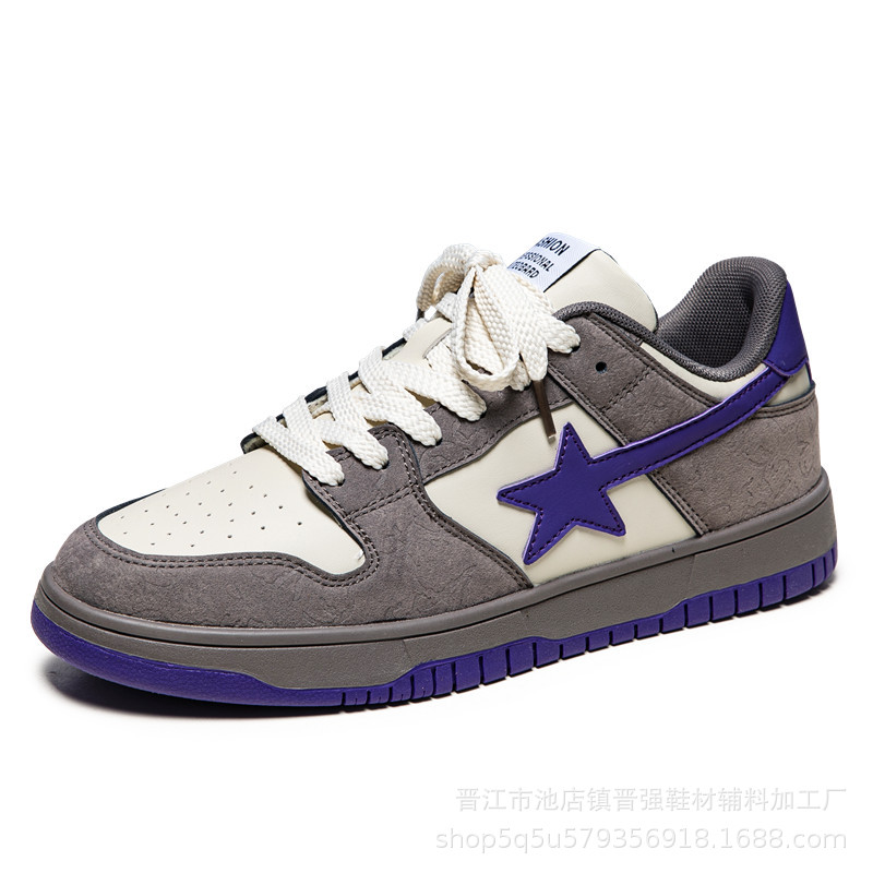 Nicho de diseño original para parejas zapatos de skate para hombres invierno nuevo meteorito zapatos casuales de suela suave amortiguador zapatos de moda