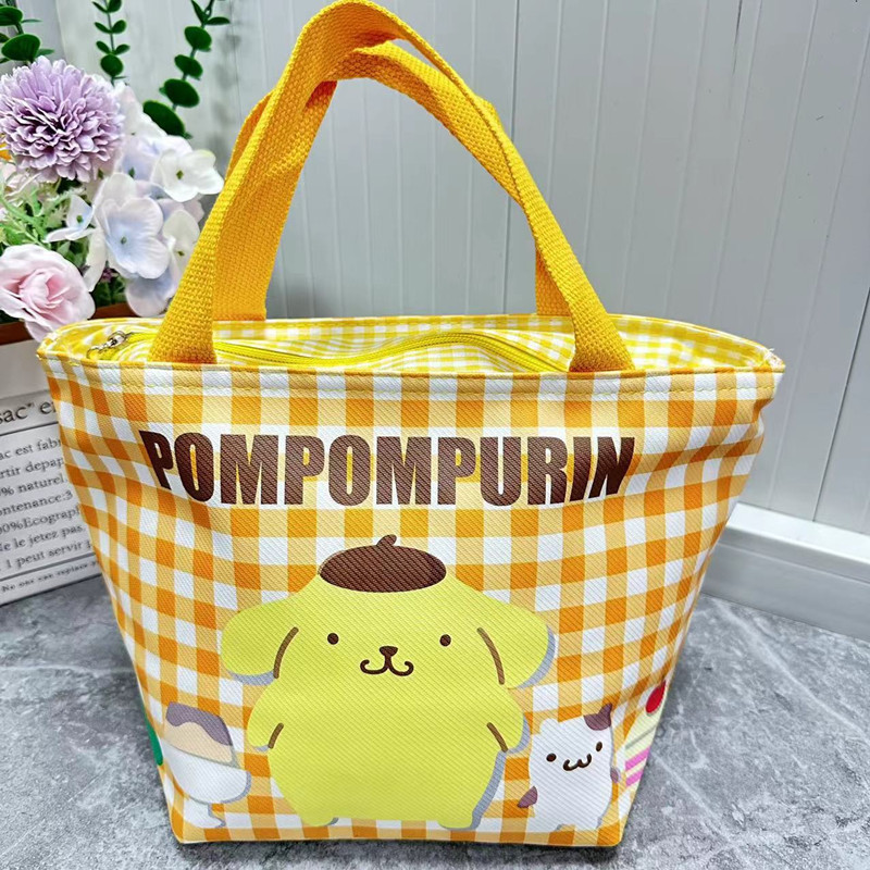 見栄えの良いかわいい漫画の断熱ポータブルランチボックス、学生や会社員向けの米収納バッグ付きランチボックスバッグ|undefined