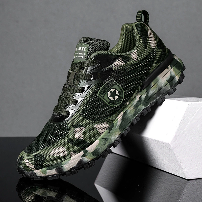 На открытом воздухе мужская и женская обувь повседневная походная обувь большого размера армейская тренировочная обувь камуфляжная обувь через джунгли пары случайных походов