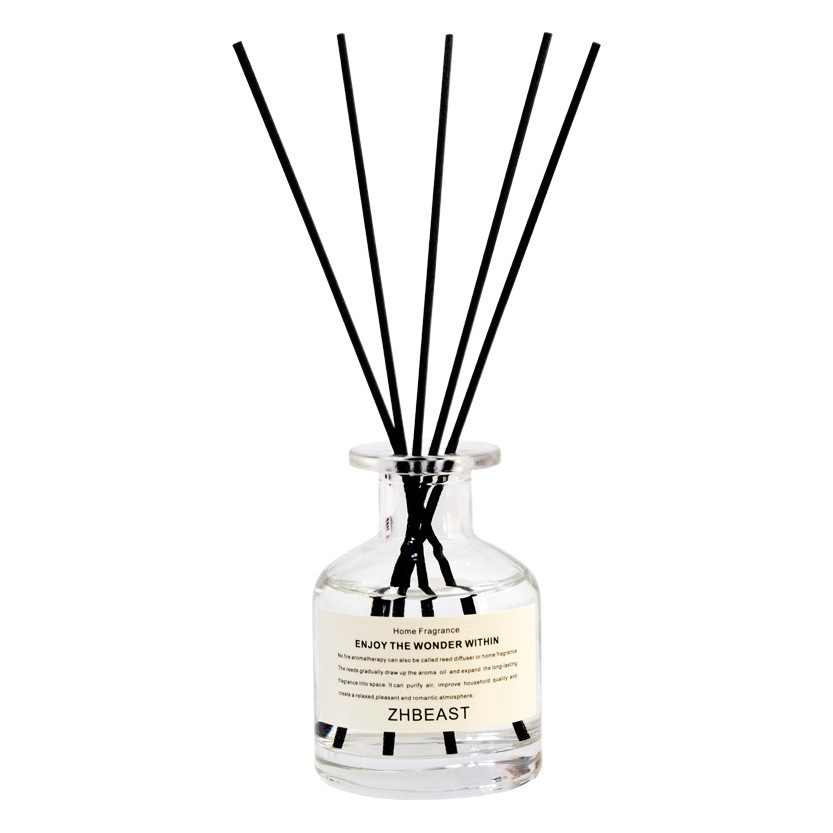 Regalo de Navidad aromaterapia creativo blanco y negro gran vientre botella sin fuego aromaterapia decoración sala de estar incienso fábrica al por mayor