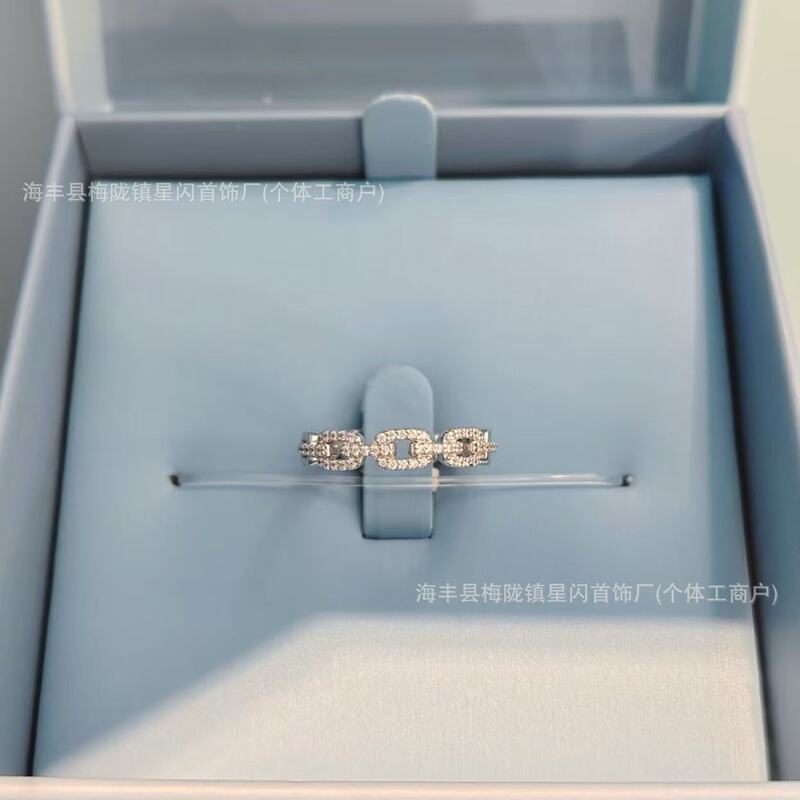 Hefang XS Chain Ring Stackable Rings for Women Hefang XS Chain Ring Stackable Rings for Women