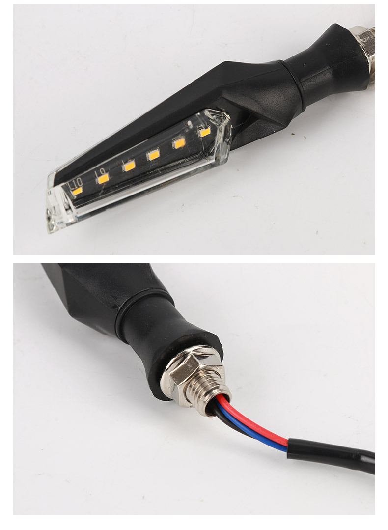 12V Double-Sided Led Turn Signal Lights Suitable for Motorcycles and Electric Motorcycles Modified Turn Signal Light Accessories