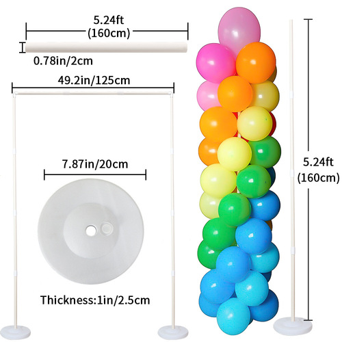 Cross-border arch set birthday party wedding decoration square balloon arch stand water bag base pillar