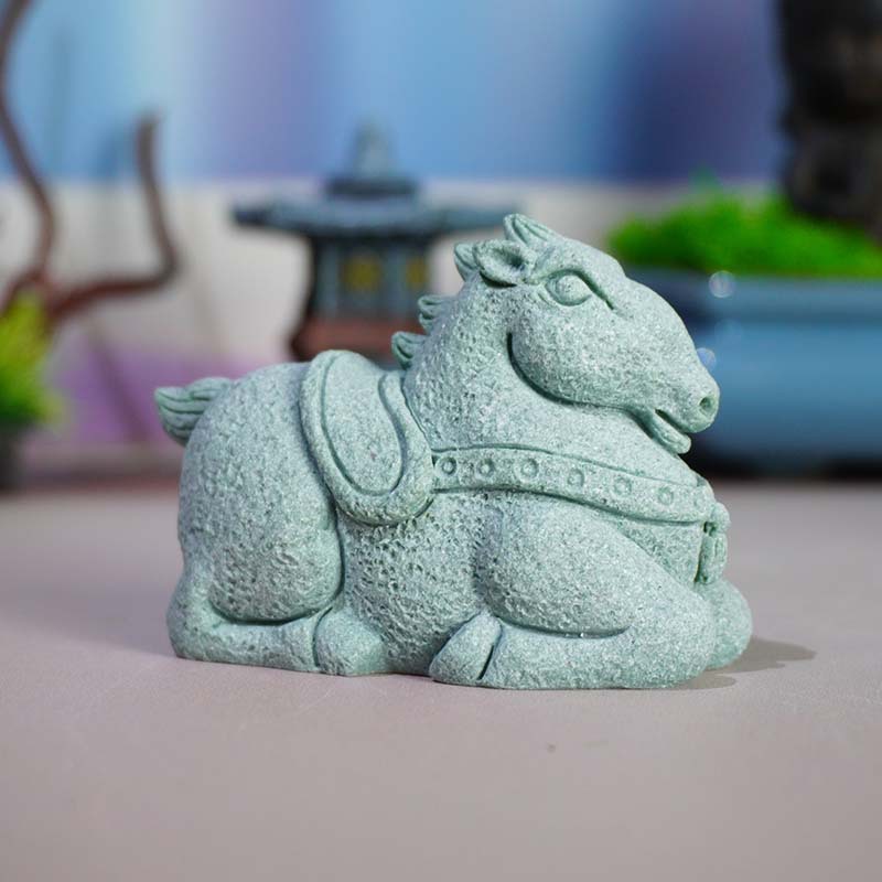 Decoración de entrada de muebles para el hogar Zen Xinzhong nuevo producto transfronterizo imitación piedra Tangma elefante rinoceronte hipopótamo pecera decoración de paisaje