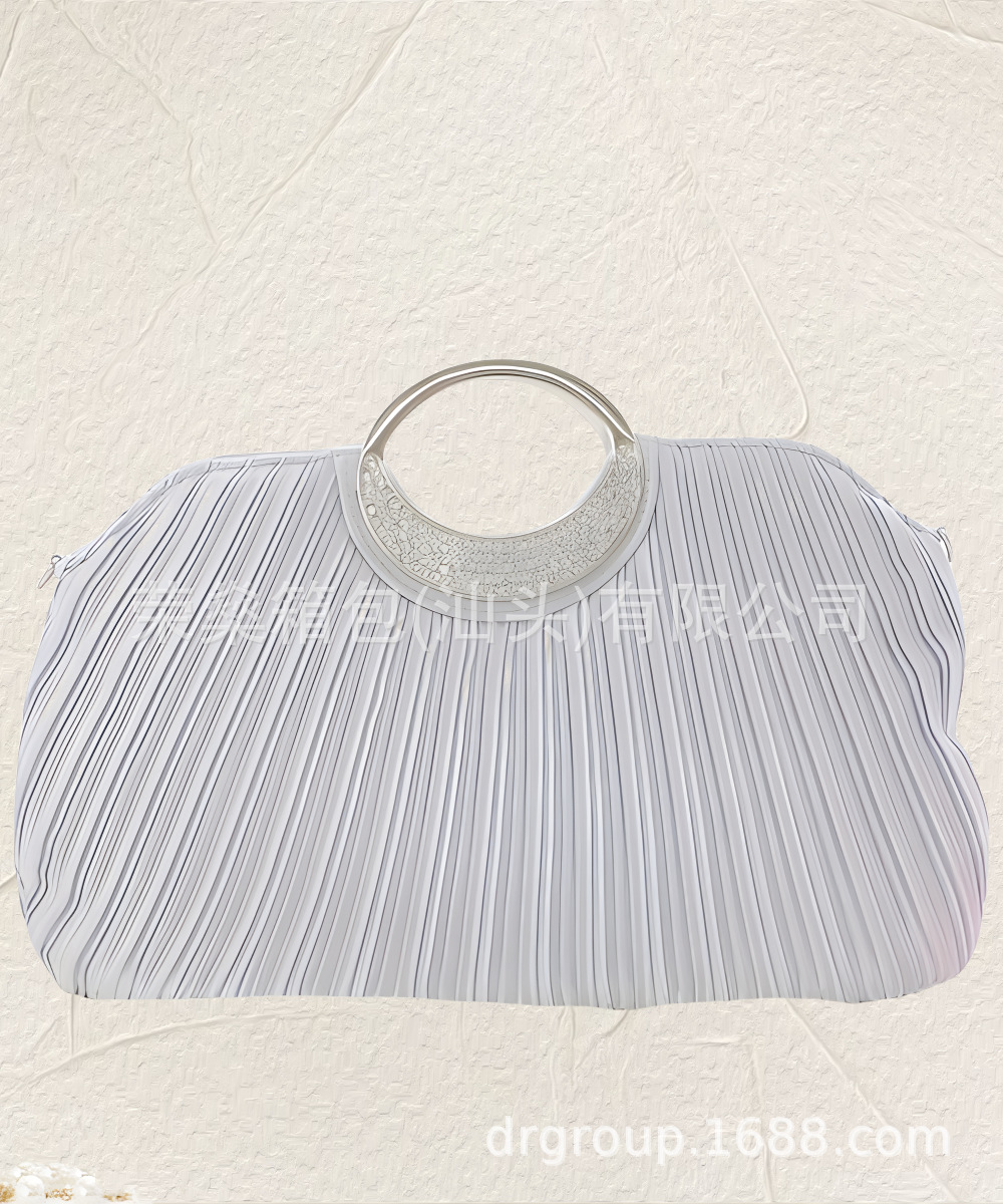 Comercio electrónico transfronterizo estilo japonés europeo y americano plisado diamante hardware banquete bolso de vestir bolso de embrague bolso de noche bolsa de fiesta