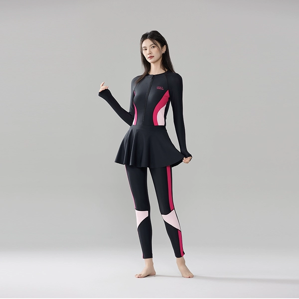 805 black pink + skirt