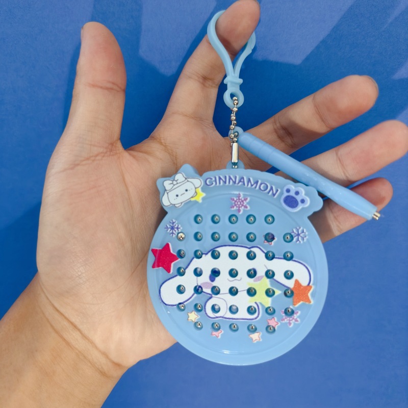 Caricatura encantadora capibara magnetismo bola de acero tablero de dibujo juguetes para niños fábrica directa llaveros mochila pequeña colgante