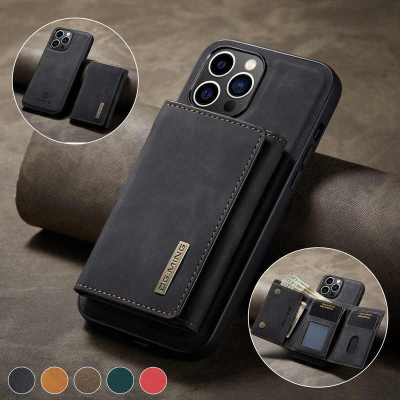 M1 Suitable for Iphone15 Pro Max Magnetic Wallet Protective Cover Apple Ip15 Two-In-One Wallet Mobile Phone Case