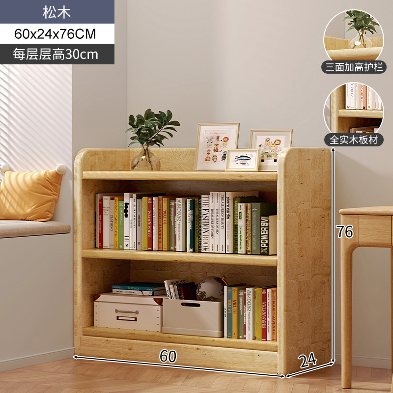 Estante de estantería de madera maciza, estantería de esquina de piso, gabinete de almacenamiento lateral de costura estrecha para el hogar, gabinete simple integrado contra la pared