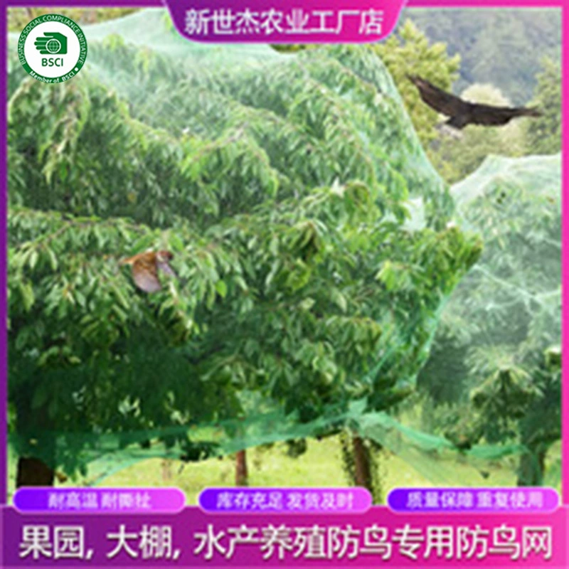 Заводская оптовая продажа индивидуальных сеток для защиты фруктовых деревьев от птиц, специальная защитная сетка из полиэтилена (ПЭ), бесшовная сетка, экструзионная сетка