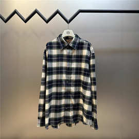 正确版本南油高品质LW家25ss春夏新款格纹皮革拉链夹克外套男女款